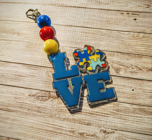 Autism Love Keychain